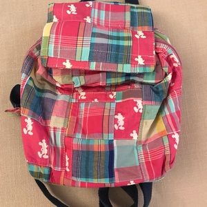 Disney Store madras patchwork backpack